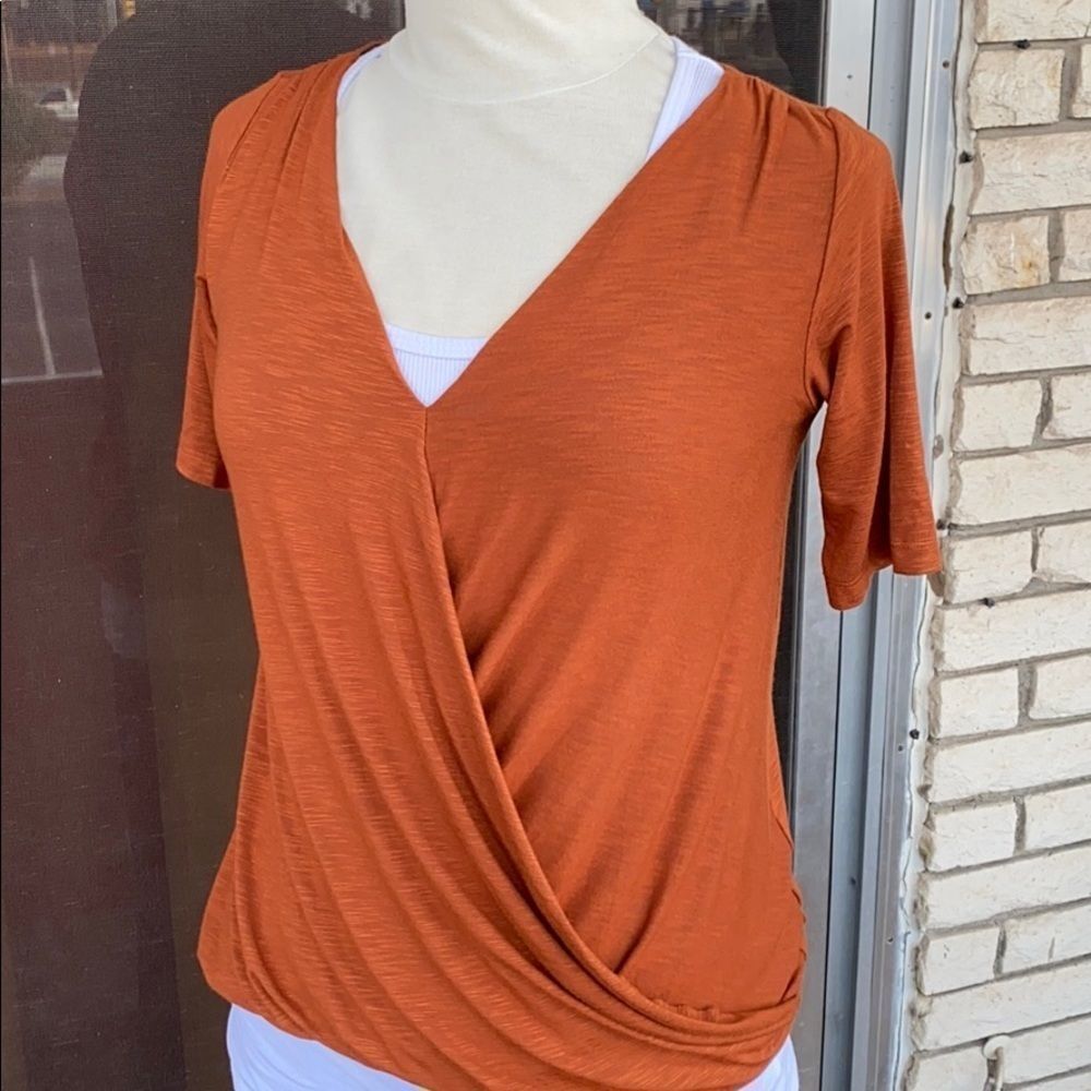 Dolan Twist-Front Knit Top